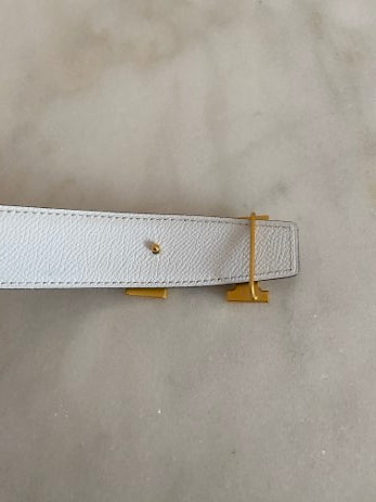 Hermes Bicolor Reversible 32mm Buckle H Logo Belt