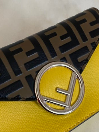 Fendi Bicolor FF Belt Bag W/ Chain