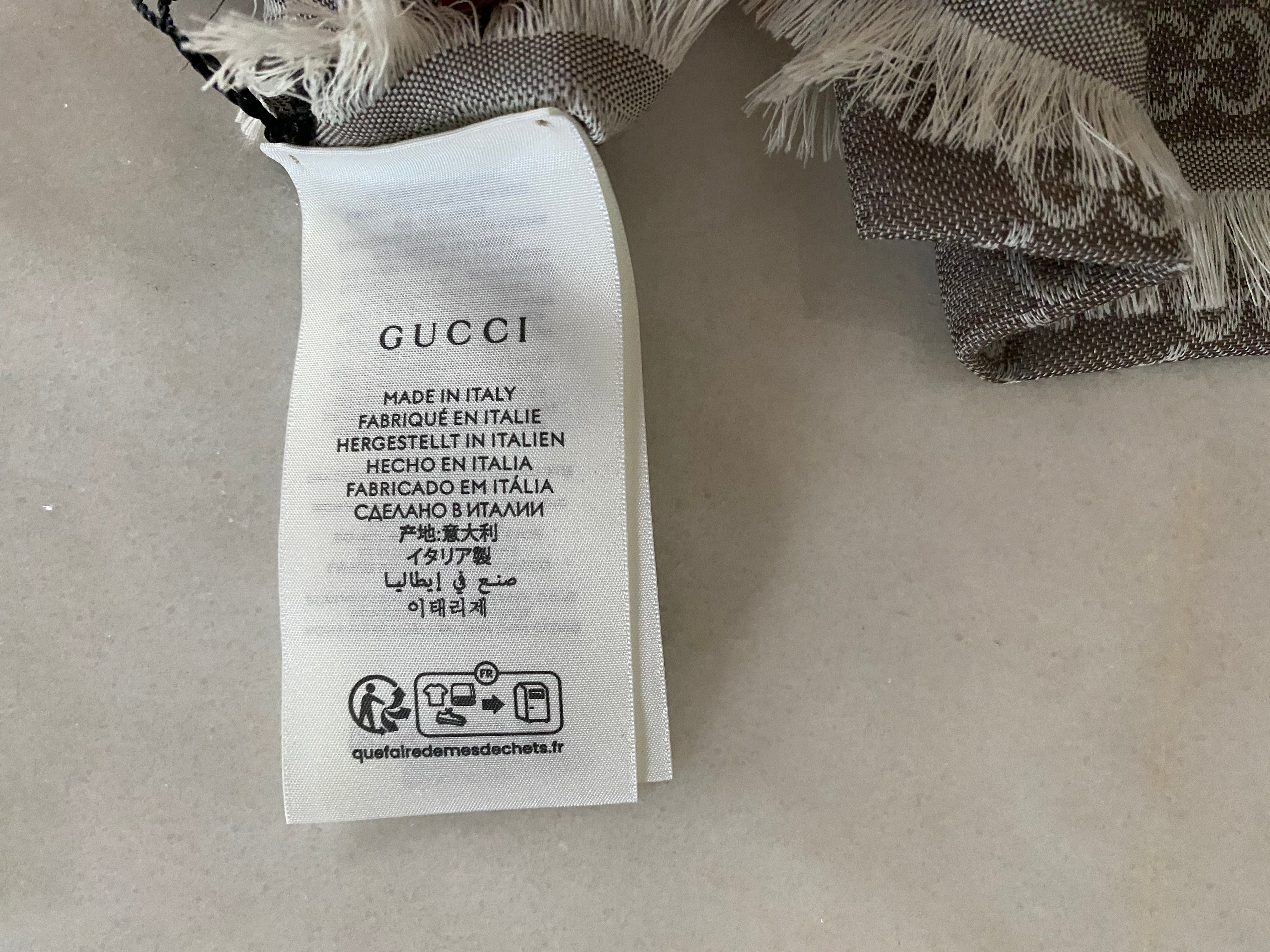 Gucci Bicolor GG Scarf