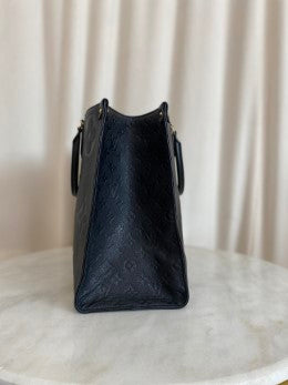 Louis Vuitton Black Monogram Empreinte Onthego GM Tote Bag