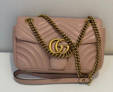 Gucci Powder Pink GG Marmont Small Bag