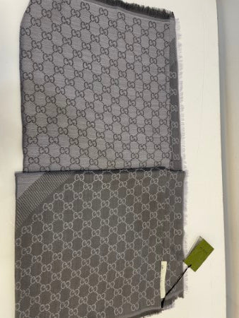 Gucci Light Grey GG Scarf