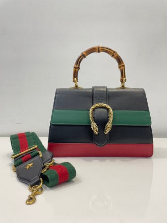 Gucci Tricolor Dionysus Bamboo Handle Bag