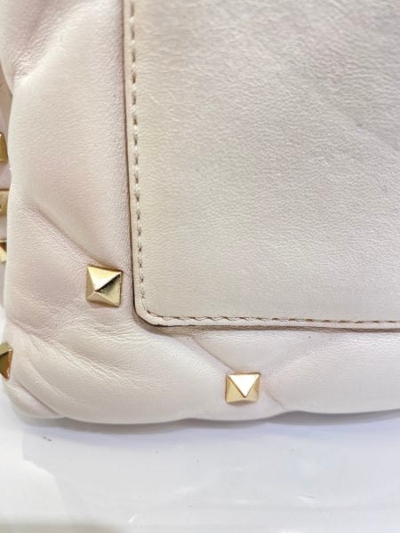 Valentino White VLTN Spike Rockstud Bag