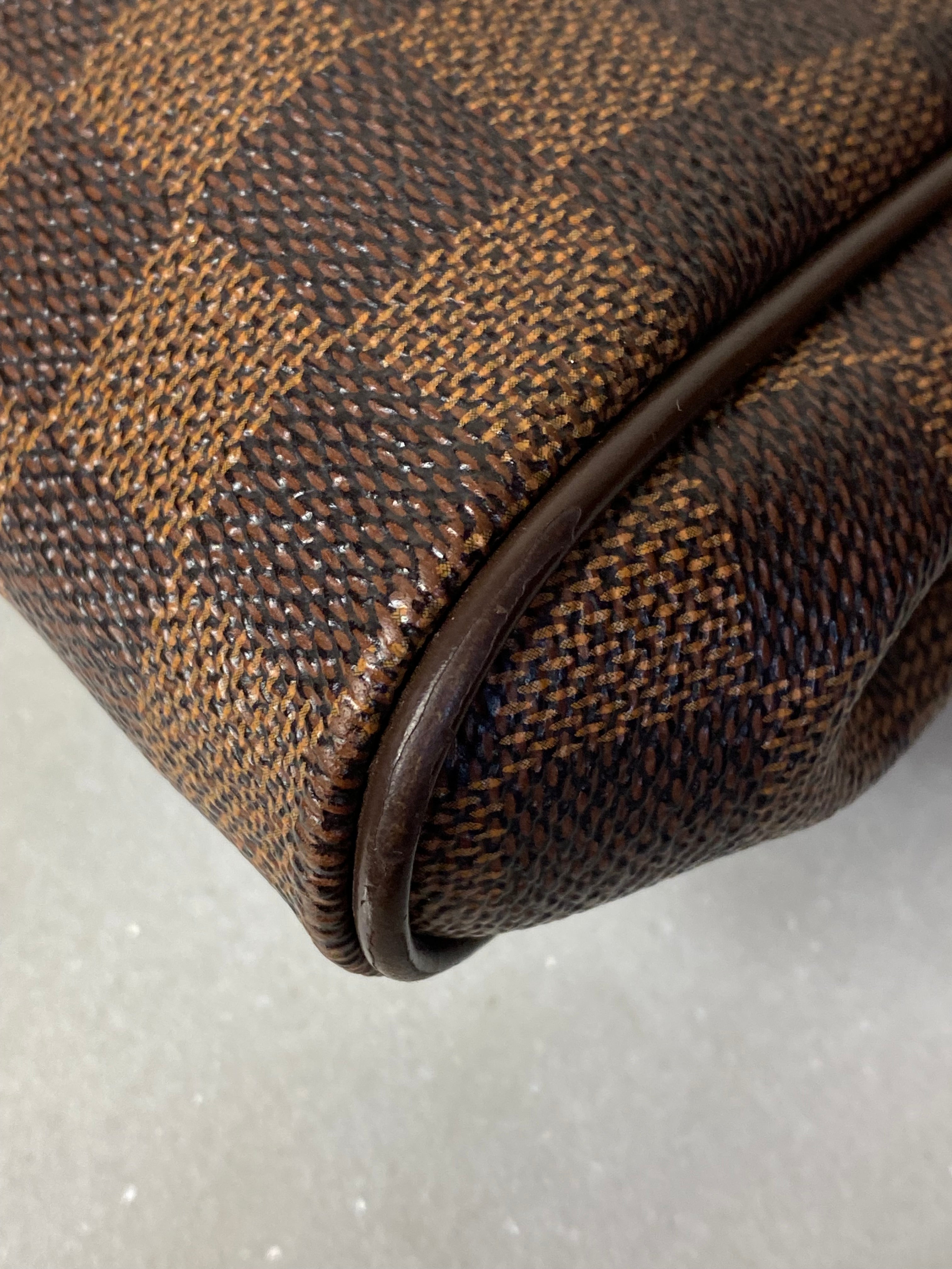 Louis Vuitton Damier Ebene Eva Clutch Bag