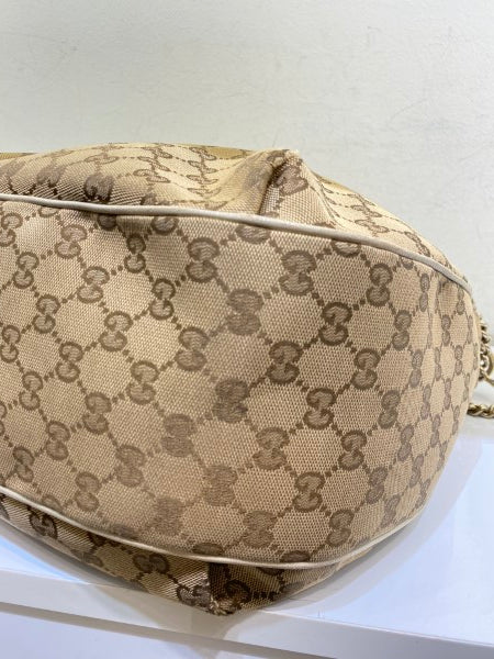 Gucci Bicolor GG Emily Hobo Bag