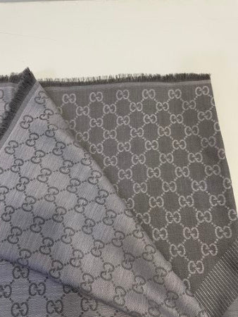 Gucci Light Grey GG Scarf