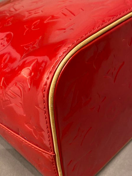 Louis Vuitton Red Houston Vernis Shoulder Bag