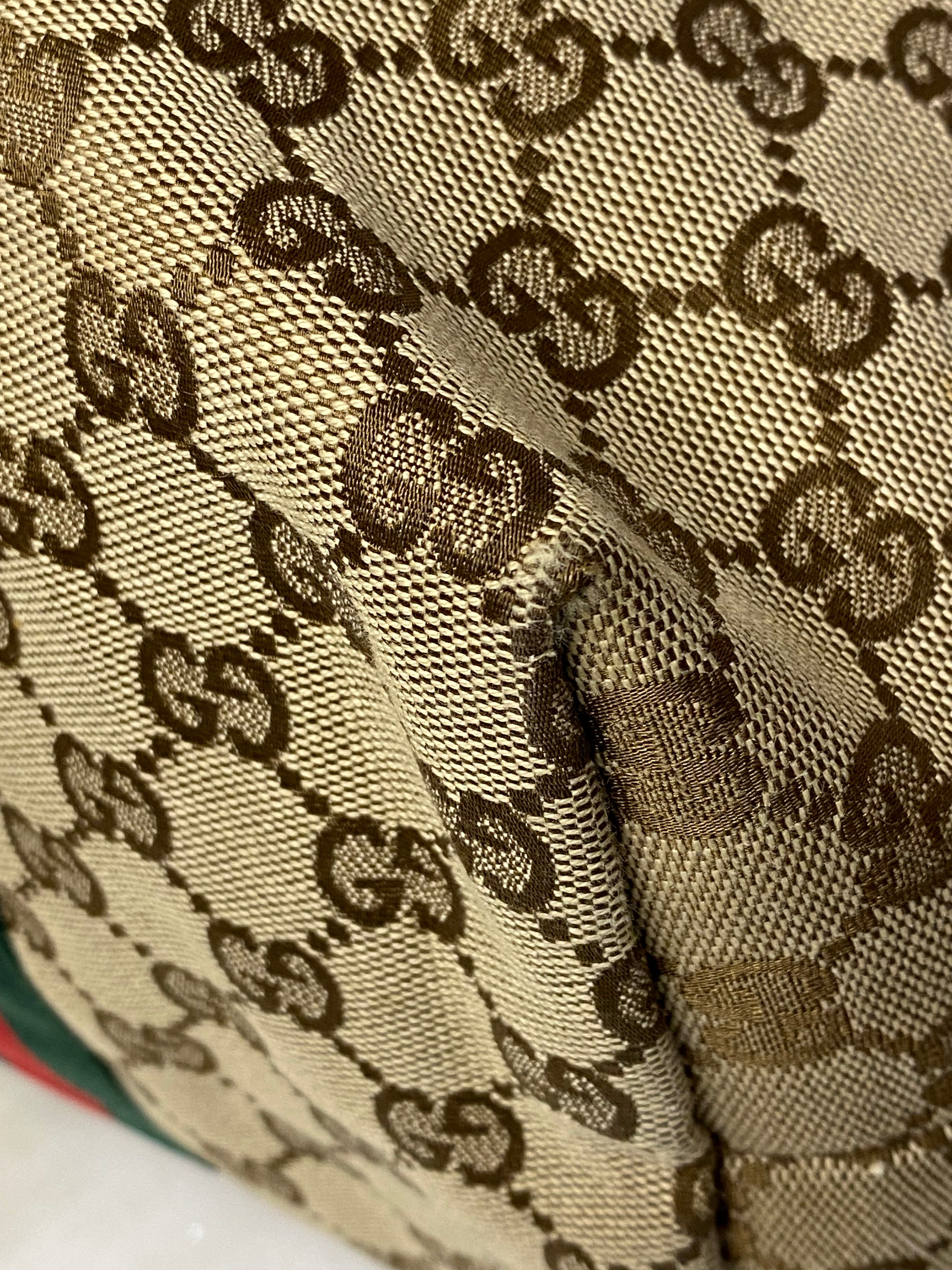 Gucci Brown GG Jolie Web Tote Bag