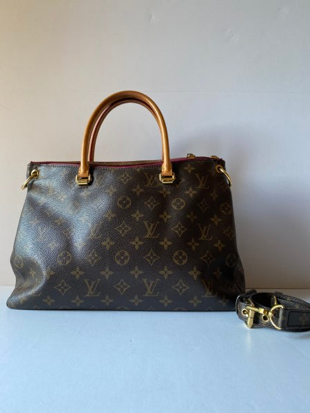 Louis Vuitton Monogram Burgundy Pallas Tote Bag