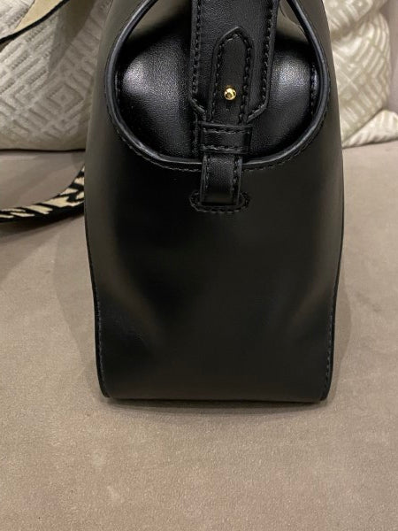 Stella Mccartney Black Mini Logo Crossbody Bag