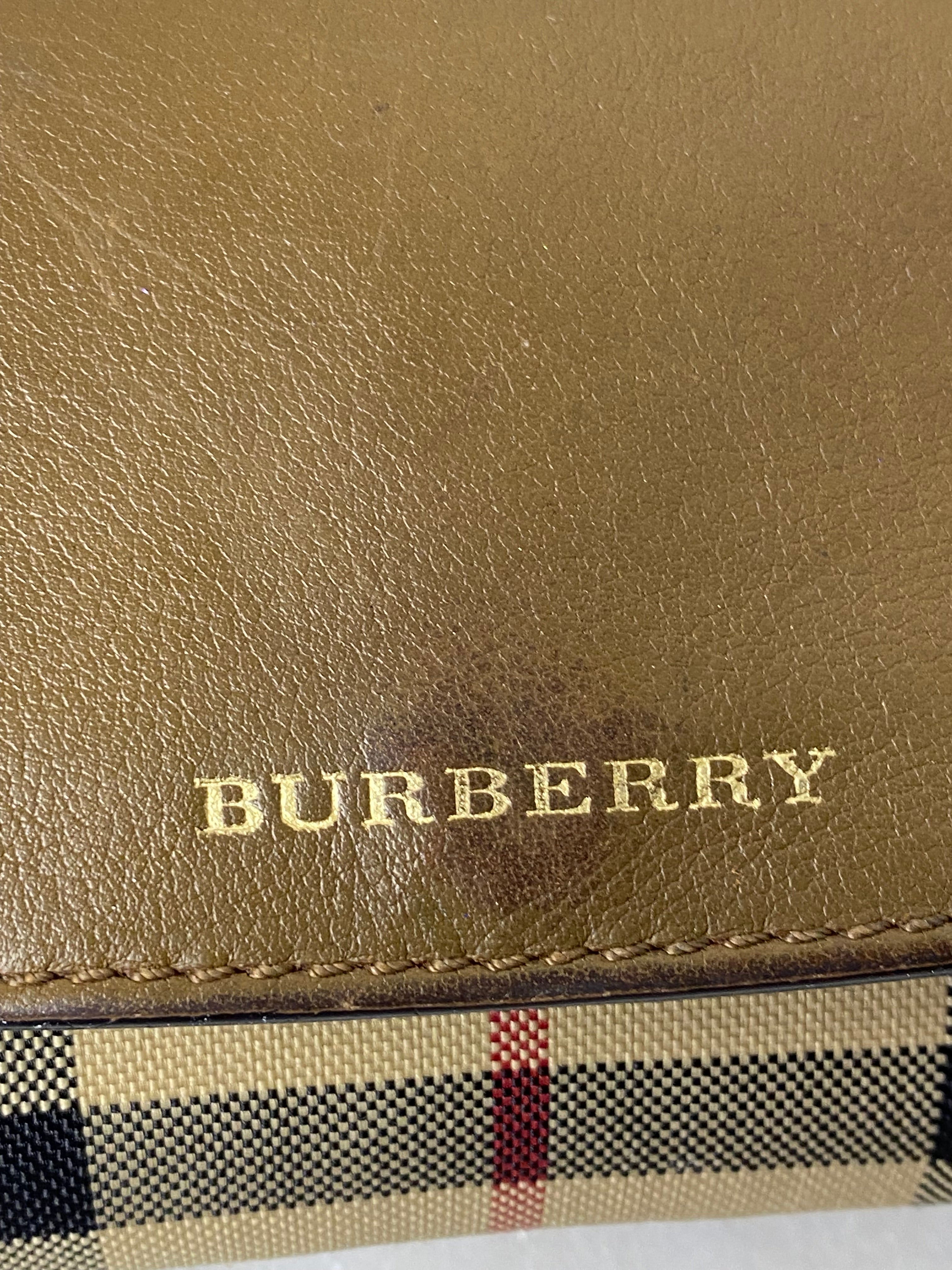 Burberry House Check Brown Flap Long Wallet