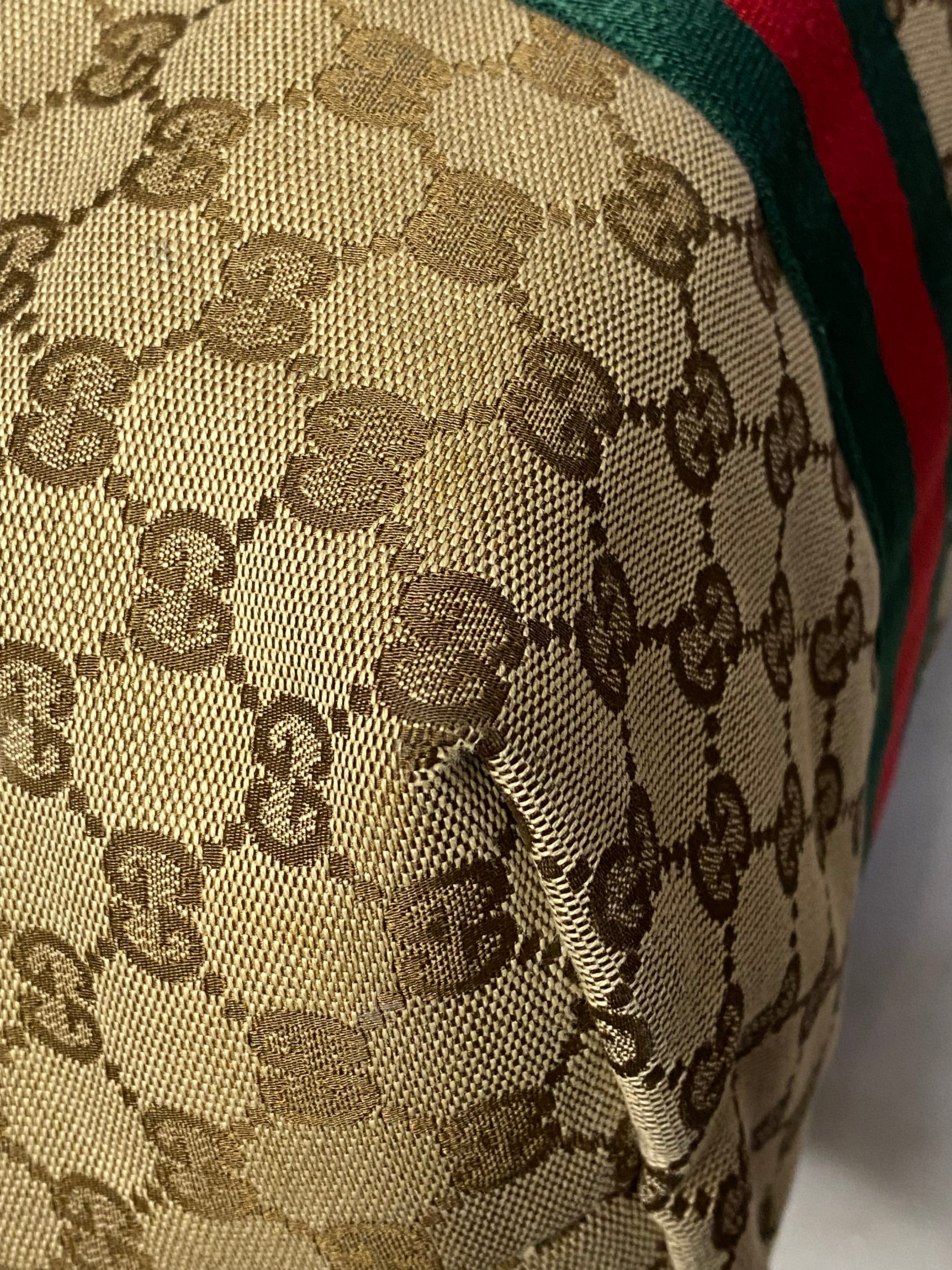 Gucci Brown GG Jolie Web Tote Bag