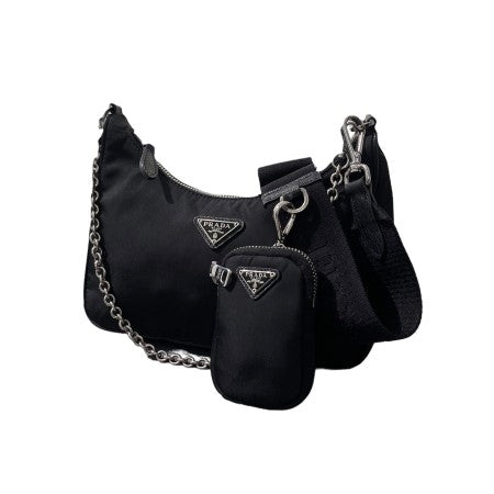 Prada Black Nylon Re-Edition 2005 Shoulder Bag