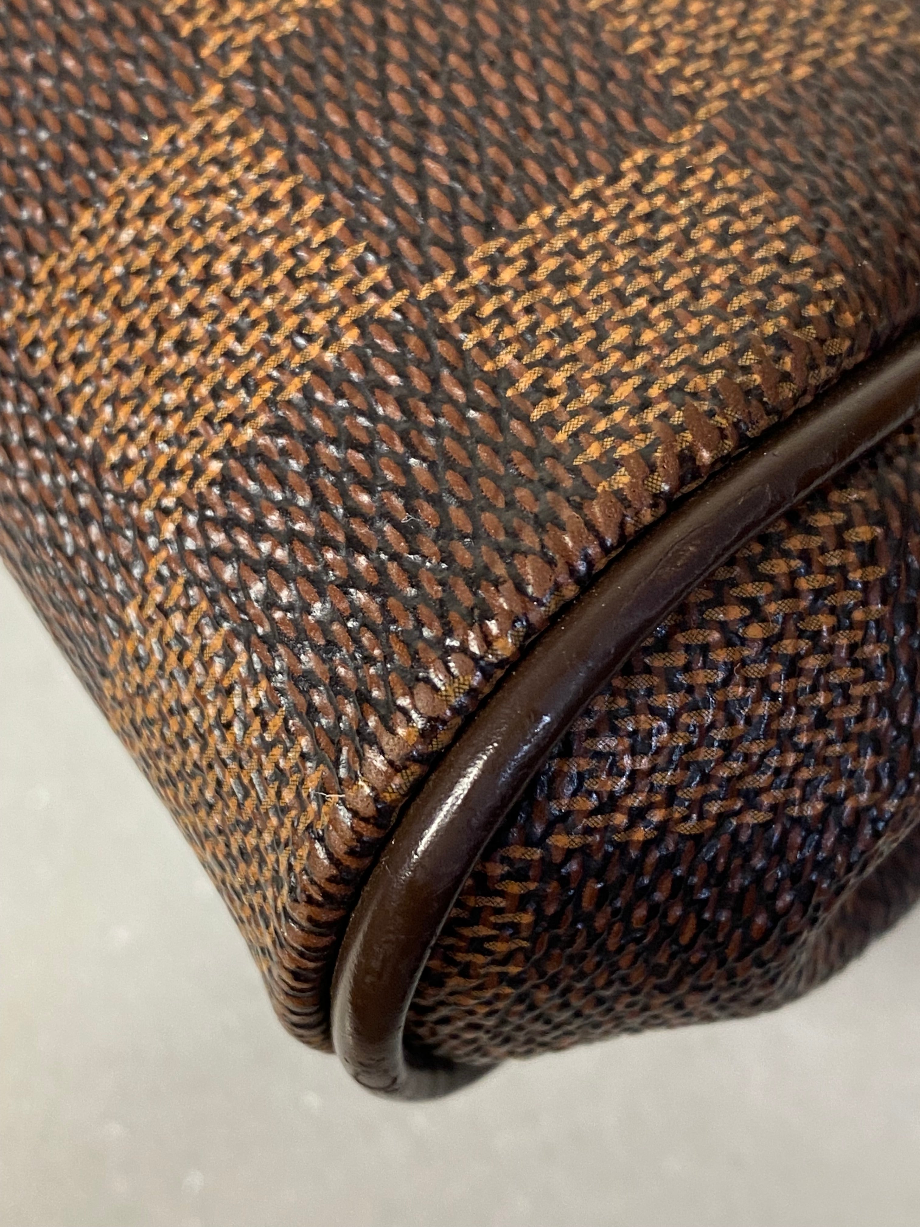 Louis Vuitton Damier Ebene Eva Clutch Bag