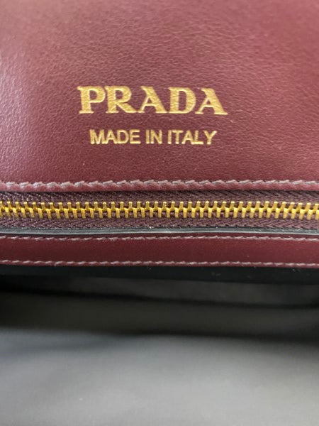 Prada Bicolor Cuic Bibliotheque Tote Bag