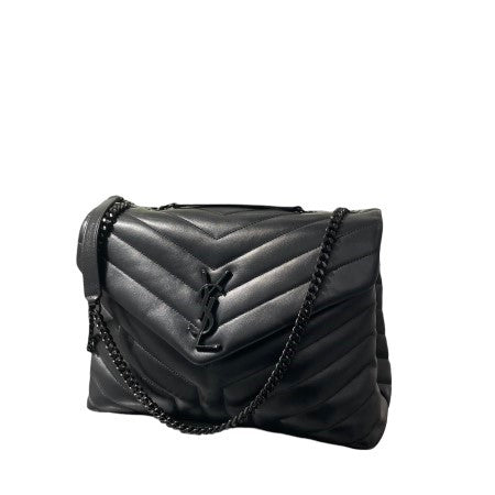 YSL Black Loulou Medium Bag