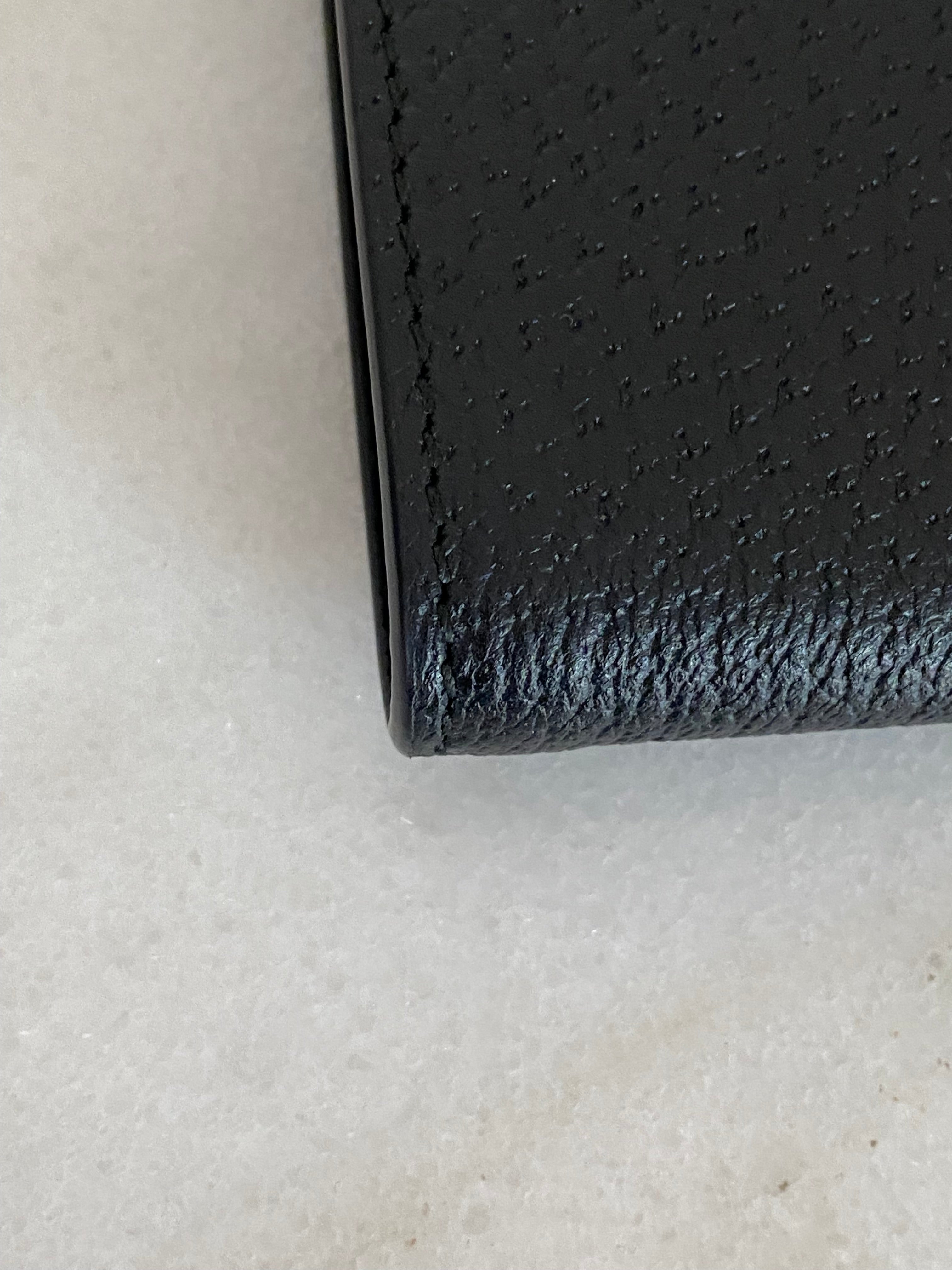 Gucci Black GG Marmont Bifold Small Wallet