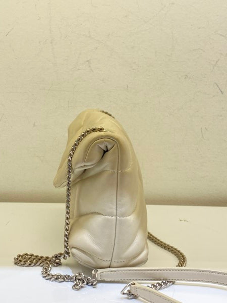 YSL Greyish Toy Puffer Bag