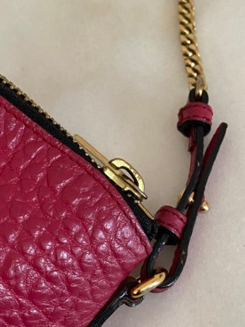 Burberry Hot Pink Grained Crossbody Bag