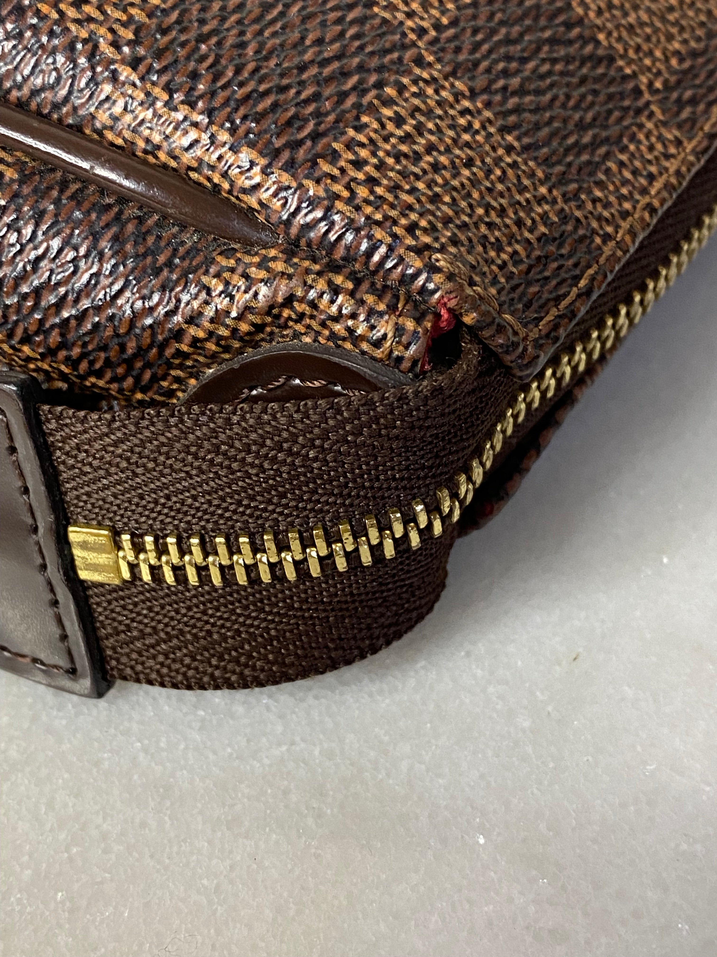 Louis Vuitton Damier Ebene Eva Clutch Bag