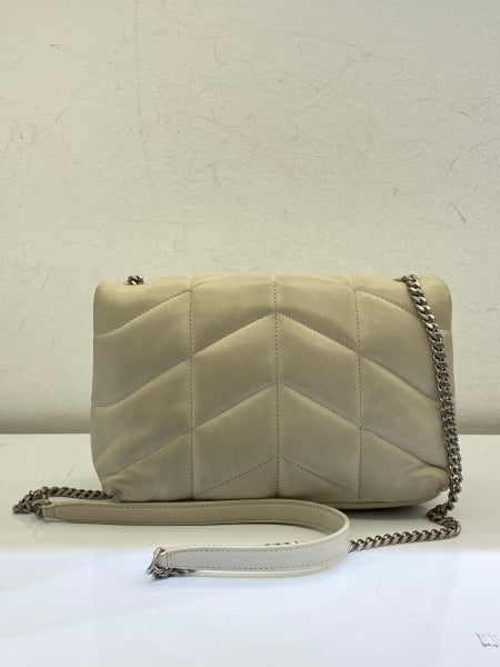 YSL Greyish Toy Puffer Bag