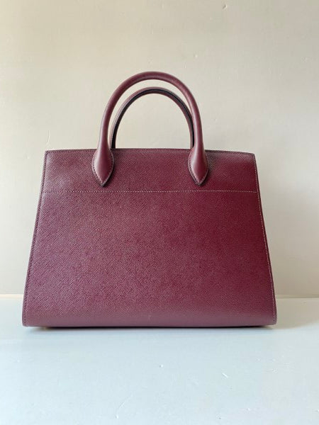 Prada Bicolor Cuic Bibliotheque Tote Bag