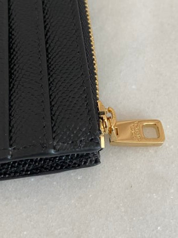 Dolce & Gabbana Black Dauphine Large Card Holder