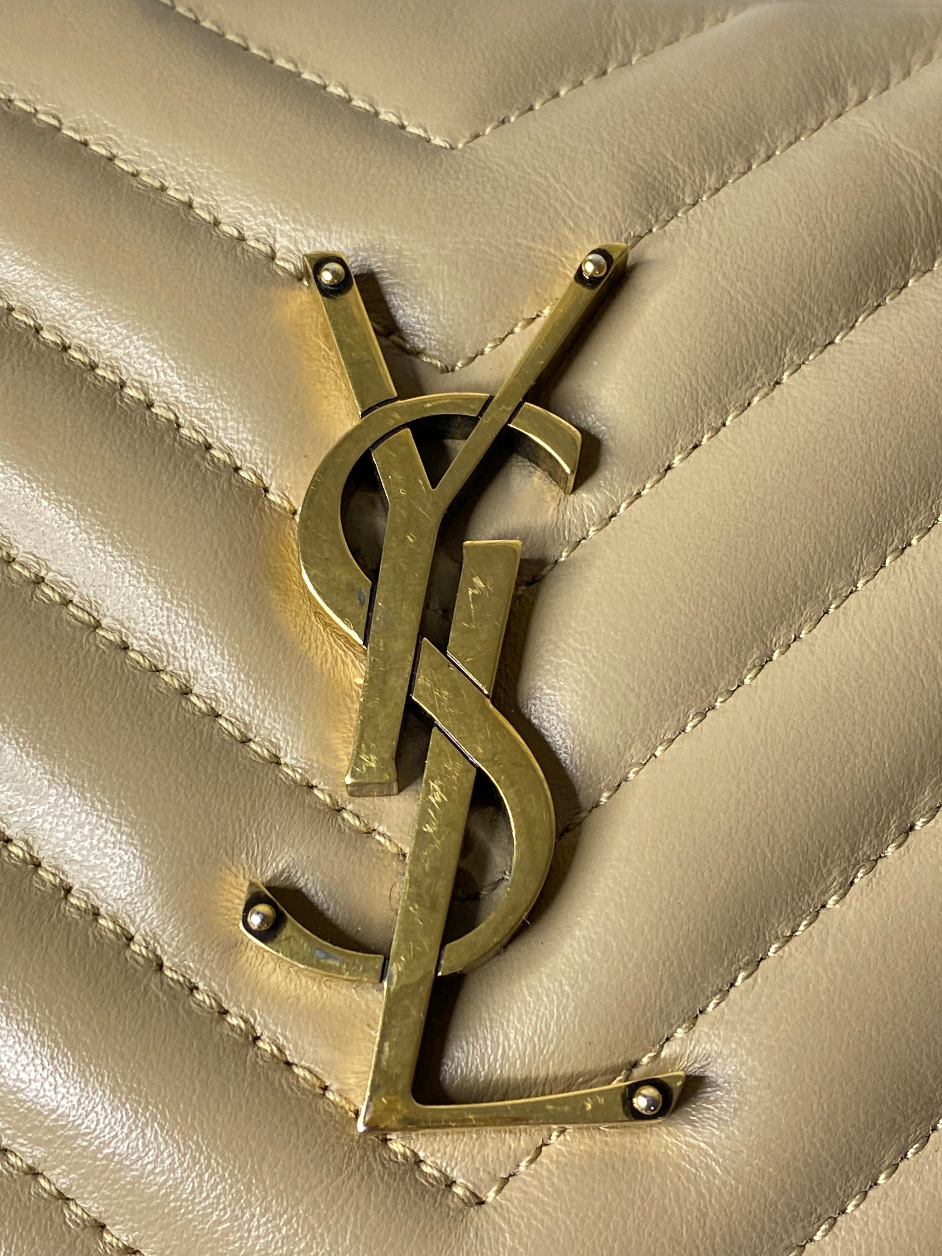 YSL Beige Lou Camera Crossbody Bag