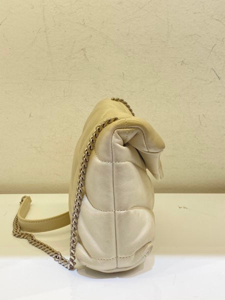 YSL Greyish Toy Puffer Bag