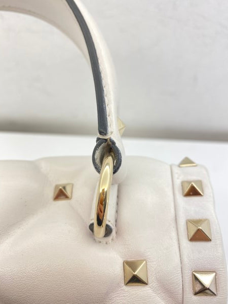 Valentino White VLTN Spike Rockstud Bag