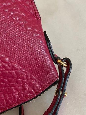 Burberry Hot Pink Grained Crossbody Bag