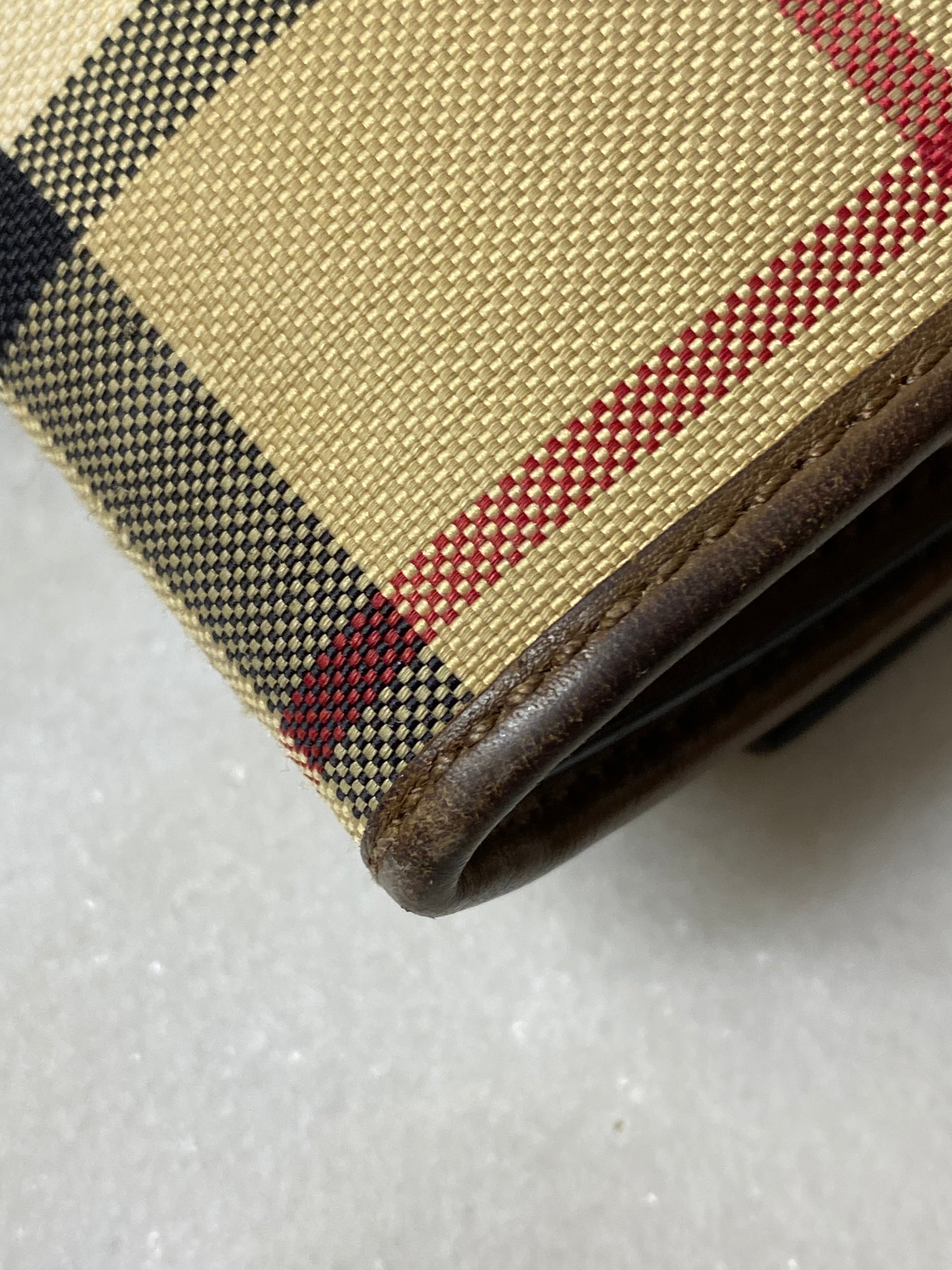 Burberry House Check Brown Flap Long Wallet