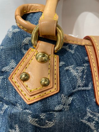 Louis Vuitton Pleaty Denim Small Tote Bag