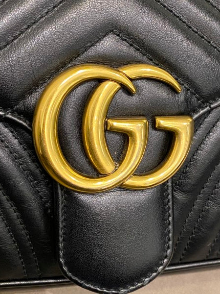 Gucci Black GG Marmont Small Bag