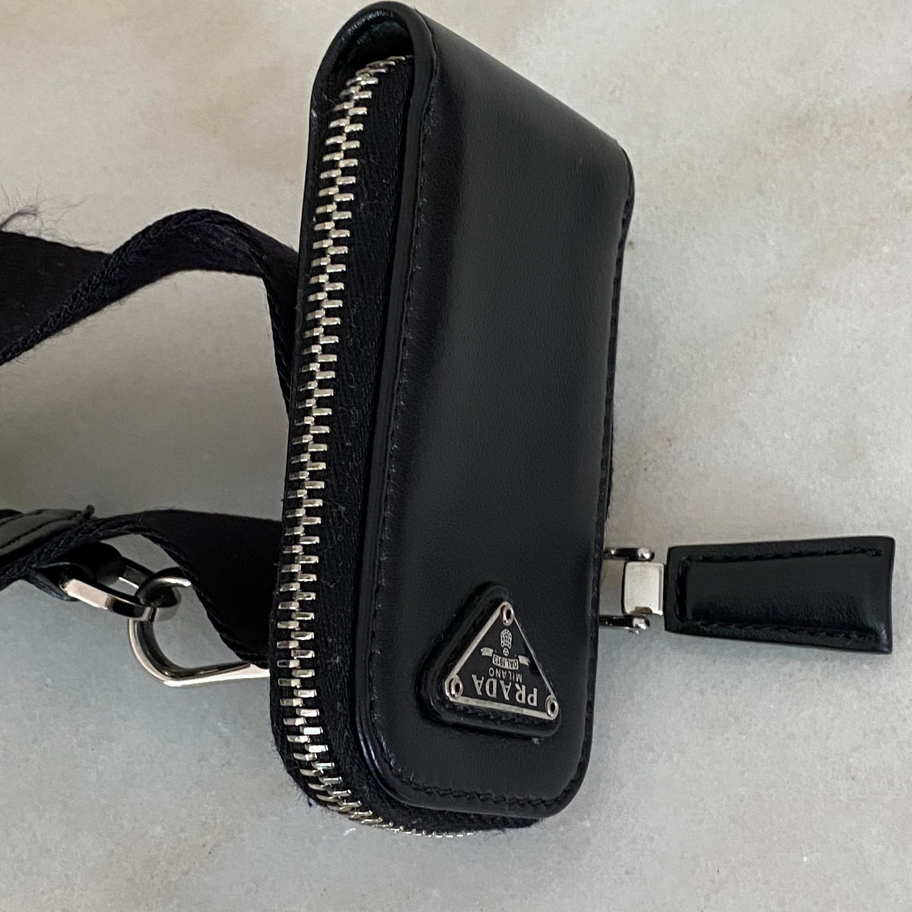 Prada Black Triangle Shoulder Bag