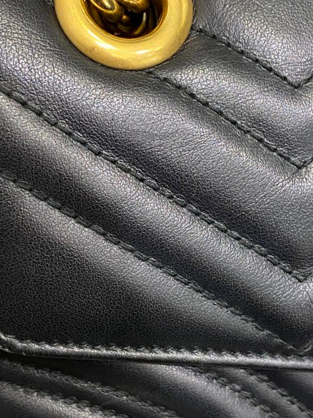 Gucci Black GG Marmont Small Bag