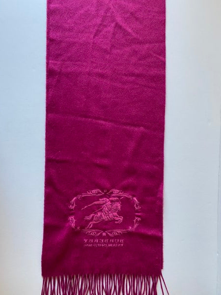 Burberry Fuchsia Cashmere Scarf