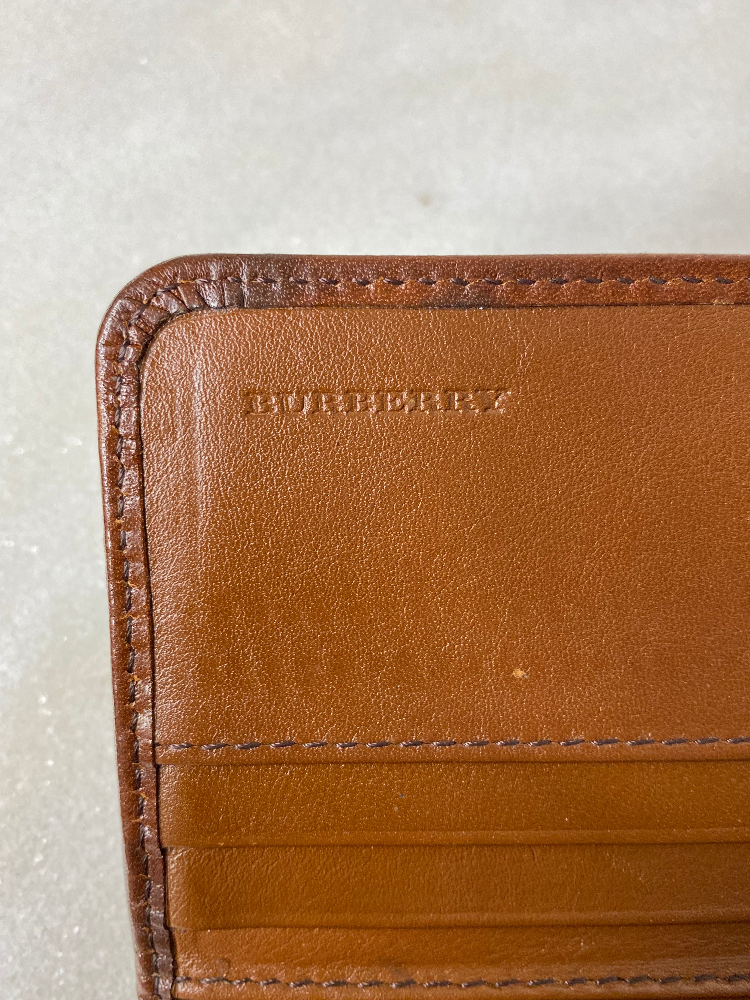 Burberry House Check Brown Flap Long Wallet