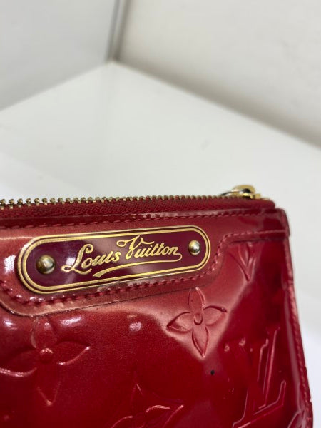 Louis Vuitton Red Vernice Card Holder