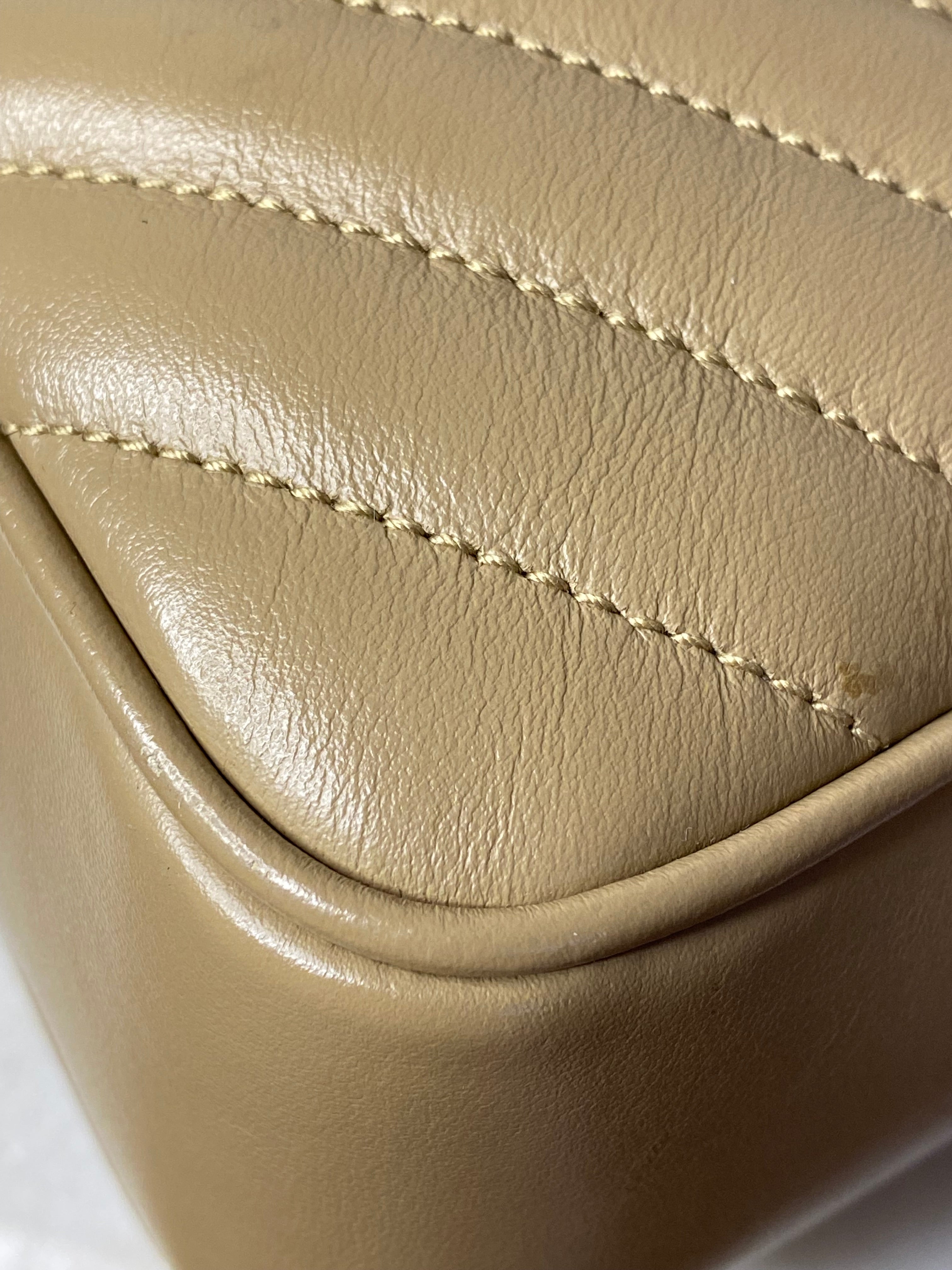 YSL Beige Lou Camera Crossbody Bag