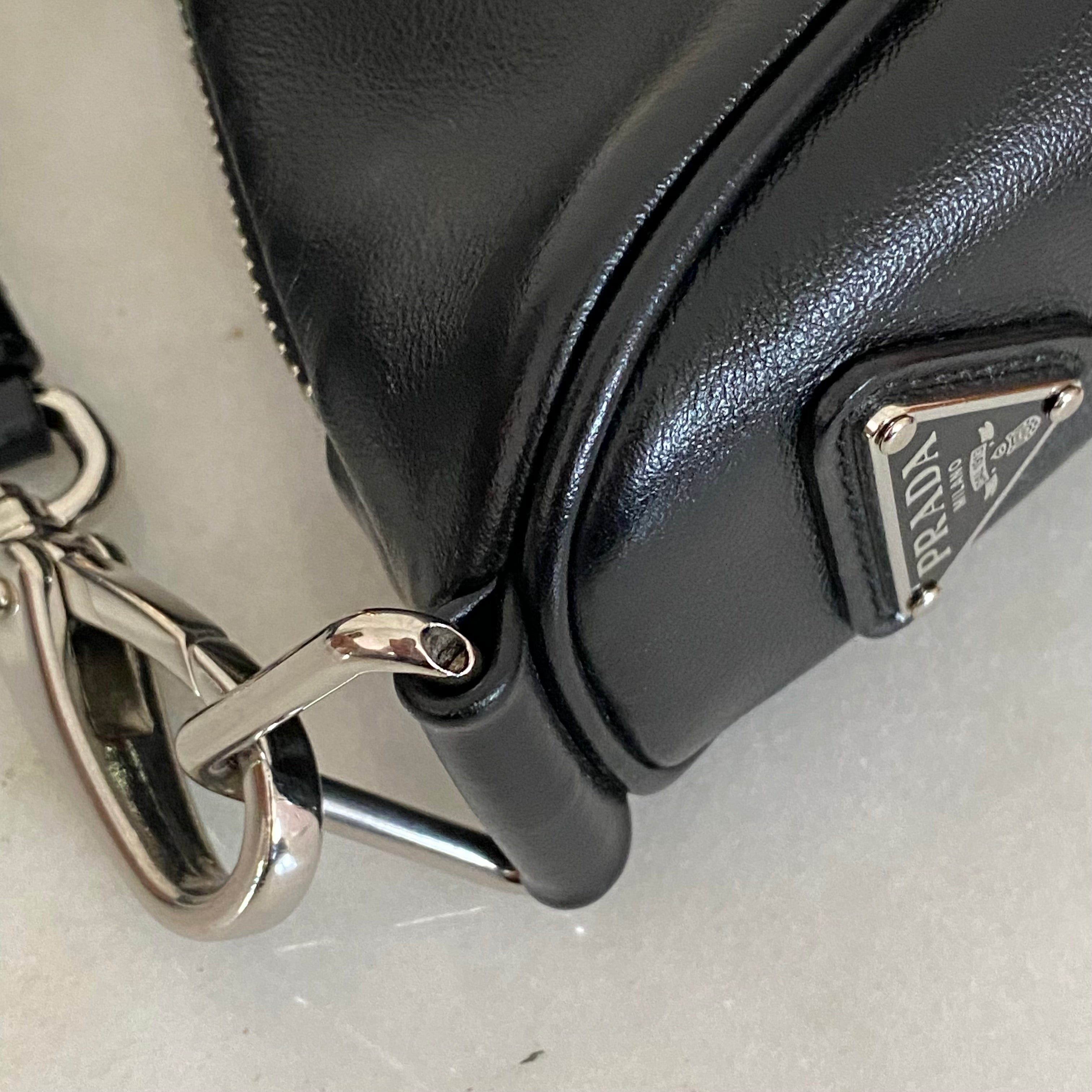 Prada Black Triangle Shoulder Bag