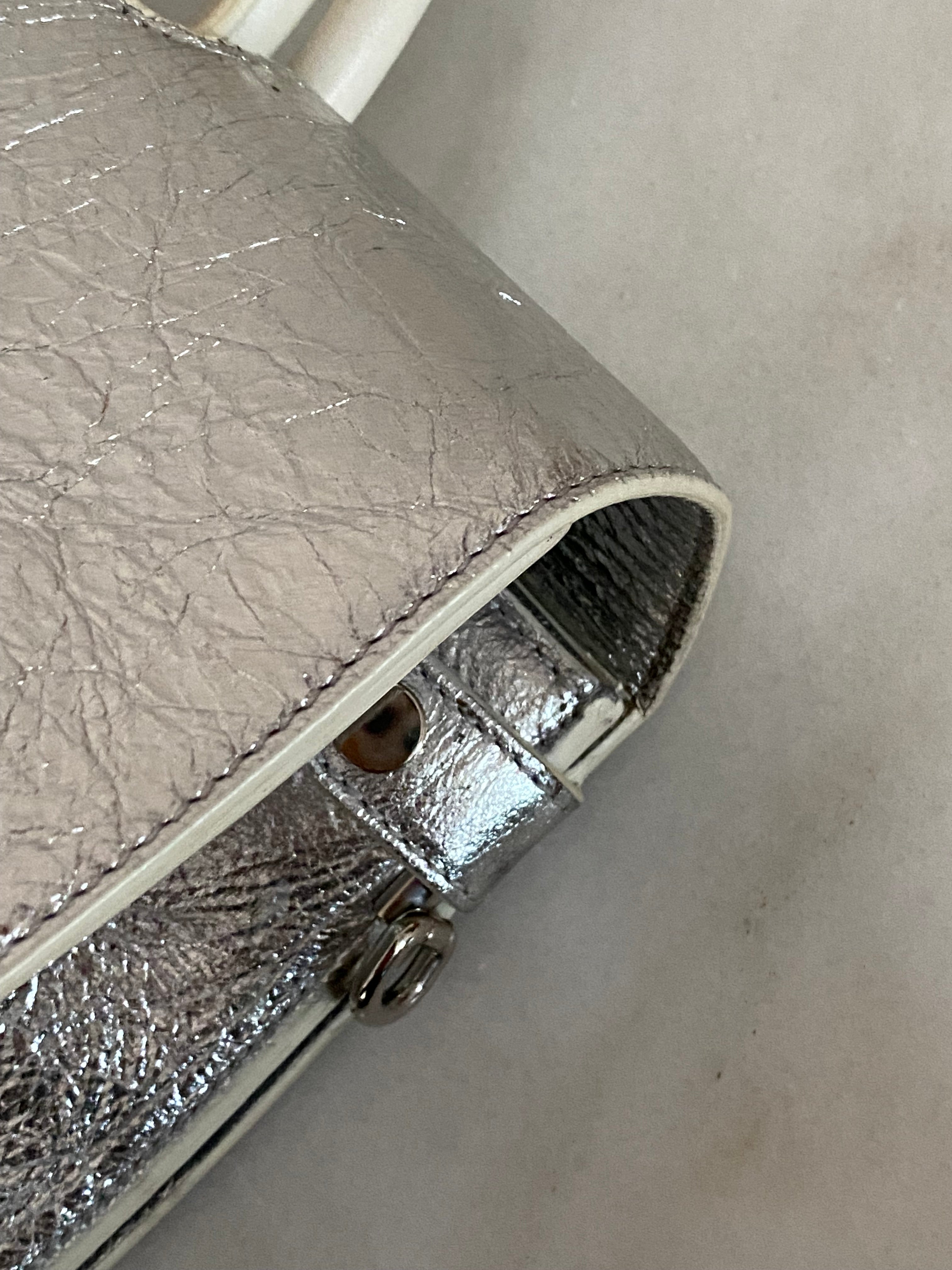 Christian Dior Silver Diorever Tote Bag