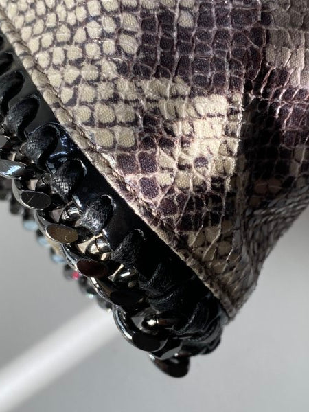 Stella Mccartney Bicolor ECO Python Falabella Tote Bag