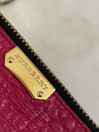 Burberry Hot Pink Grained Crossbody Bag