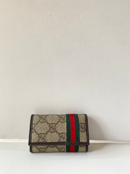 Gucci Bicolor GG Ophidia Key Holder