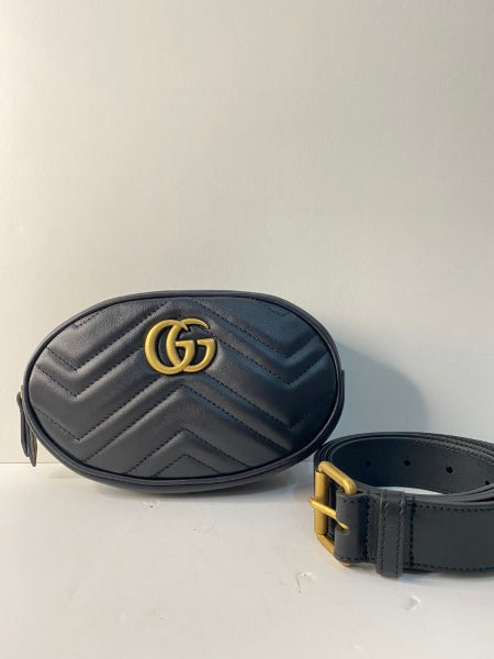 Gucci Black Marmont Belt Bag