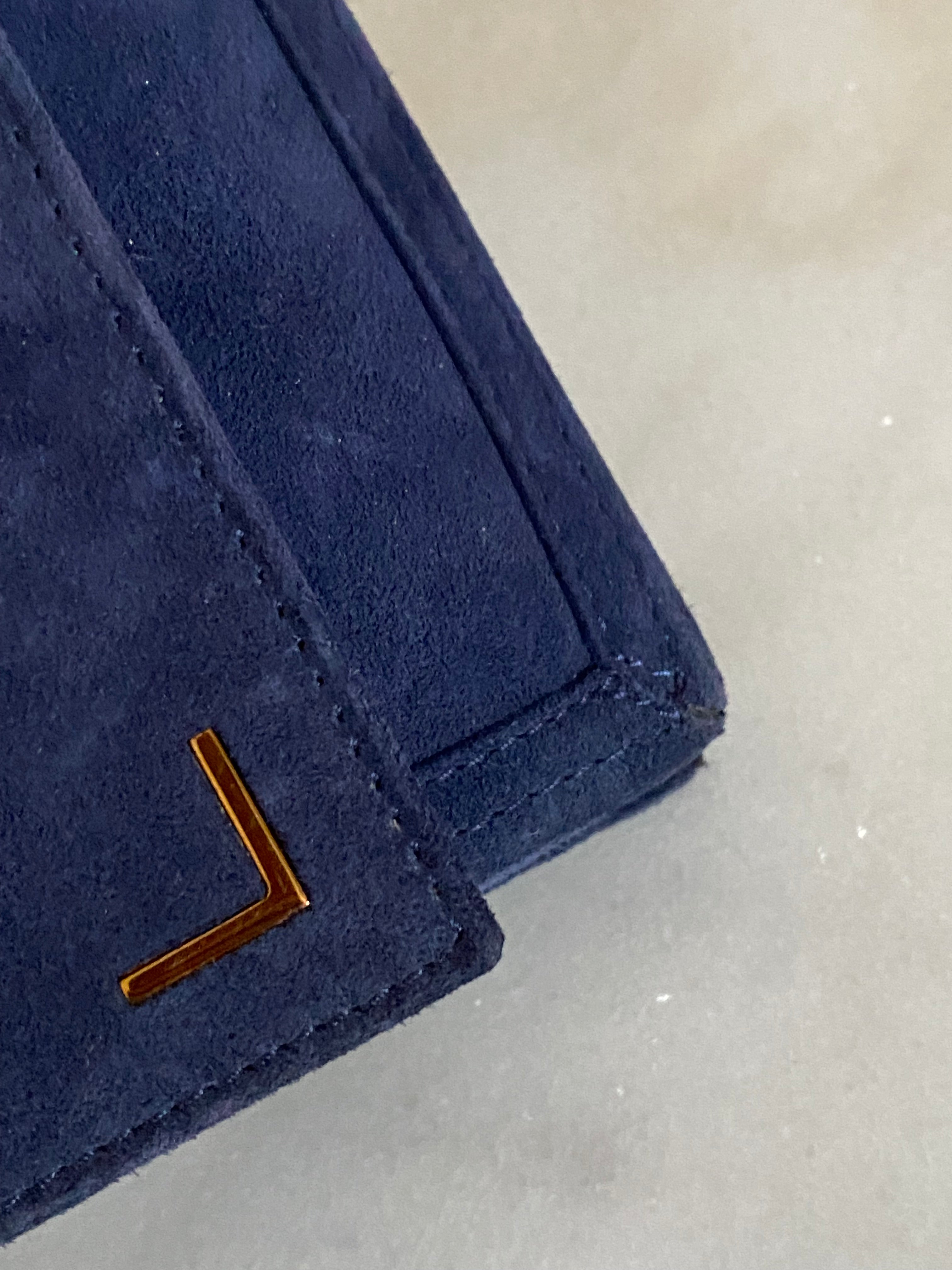 Fendi Blue Velvet Flap Bag