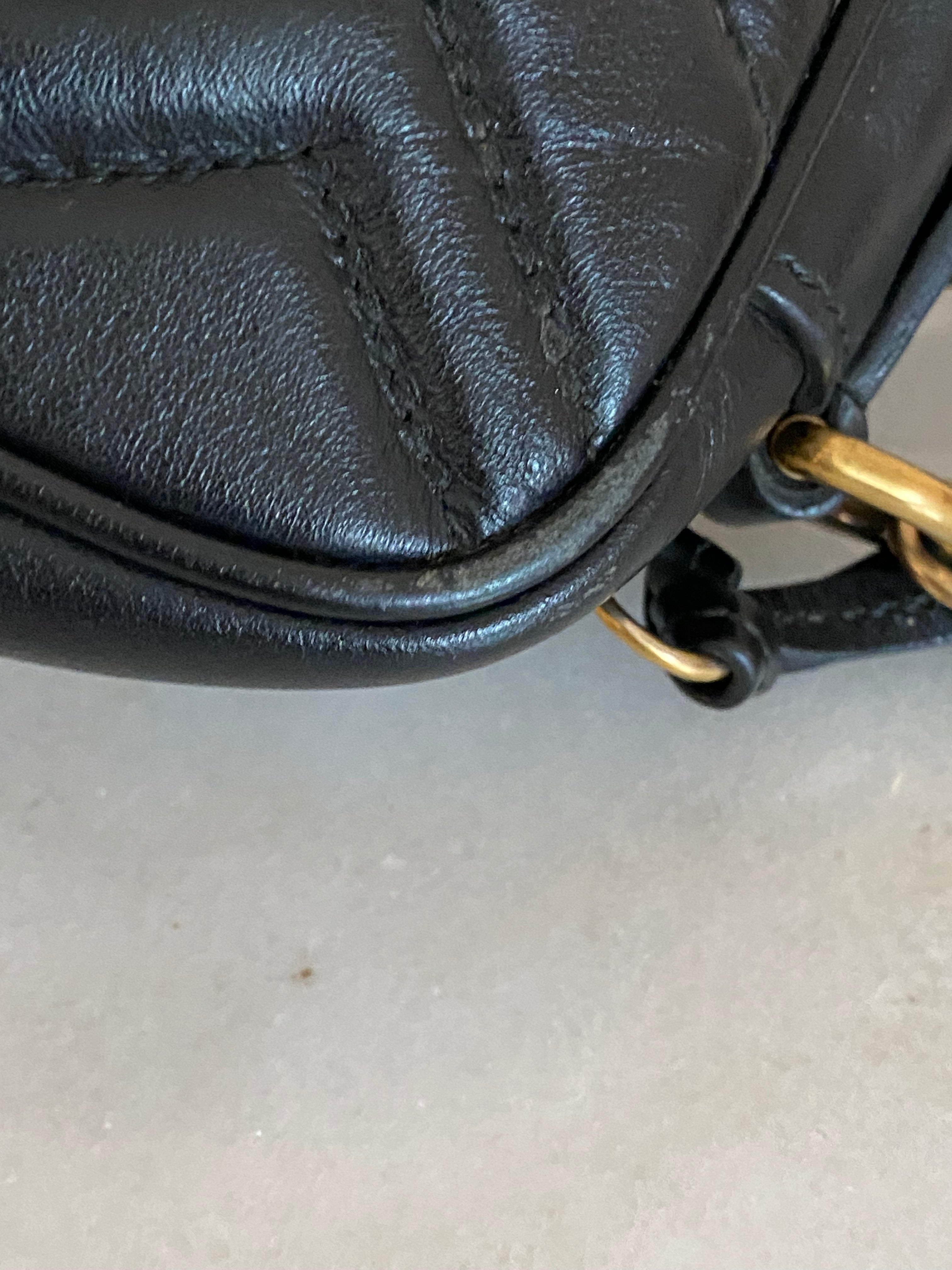 Gucci Black GG Marmont Mini Crossbody Bag