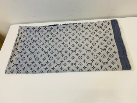 Louis Vuitton Bicolor Monogram Denim Square Shawl